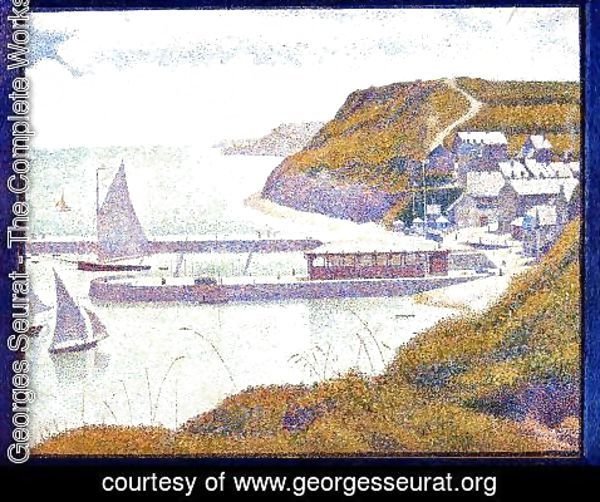 Georges Seurat - Port En Bessin  The Outer Harbor  High Tide