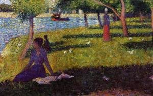 Georges Seurat - Seated And Standing Woman
