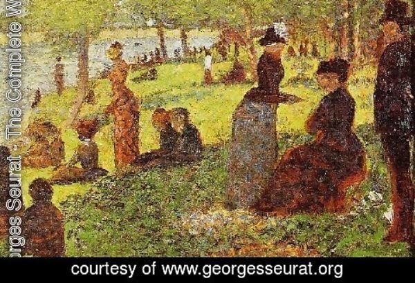 Georges Seurat - Sketch With Many Figures