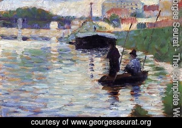 Georges Seurat - The Bridge   View Of The Seine