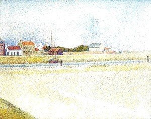 Georges Seurat - The Channel At Gravelins  Grand Fort Philippe