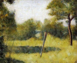 Georges Seurat - The Clearing Aka Landscape With A Stake