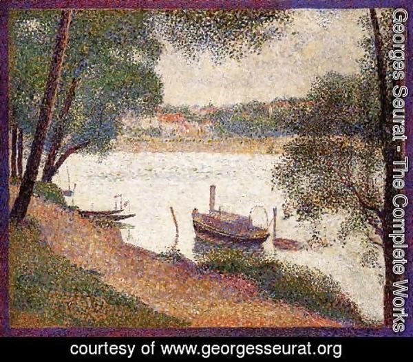 Georges Seurat - The Seine At La Grande Jatte In The Sprin