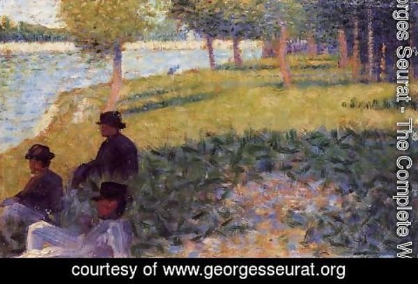 Georges Seurat - Three Men Seated