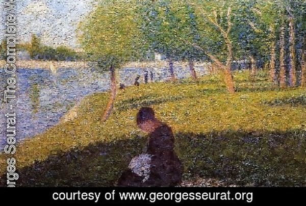 Georges Seurat - Woman Sewint