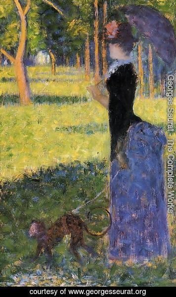 Georges Seurat - Woman With A Monkey