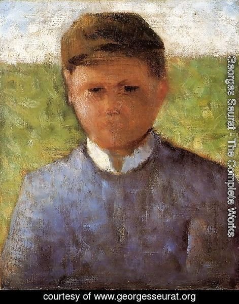 Young Peasant In Blue