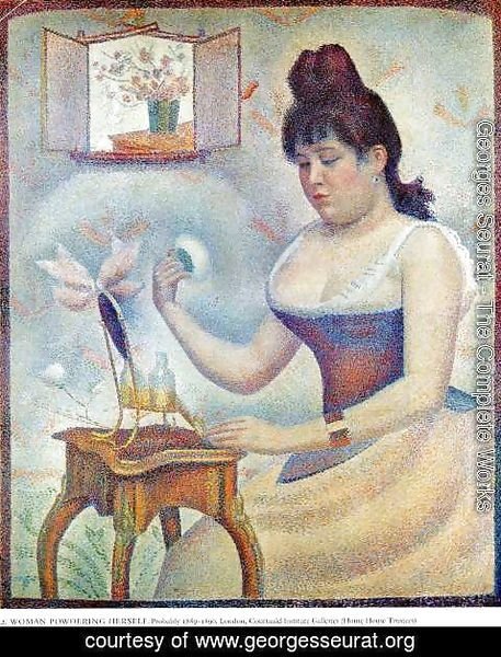 Georges Seurat - Young Woman Powdering Herself 1888-90